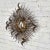 Mid 20th Century Mid 20th Century Wall Sculpture Torch Cut Brass Birds on Starburst Nail Style Silas Seandel or William Bowie For Sale - Image 5 of 13