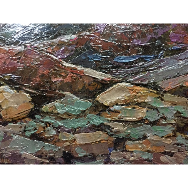 Paper 1970s Oil Painting Mountain Constantinople Adolf Markovich For Sale - Image 7 of 10