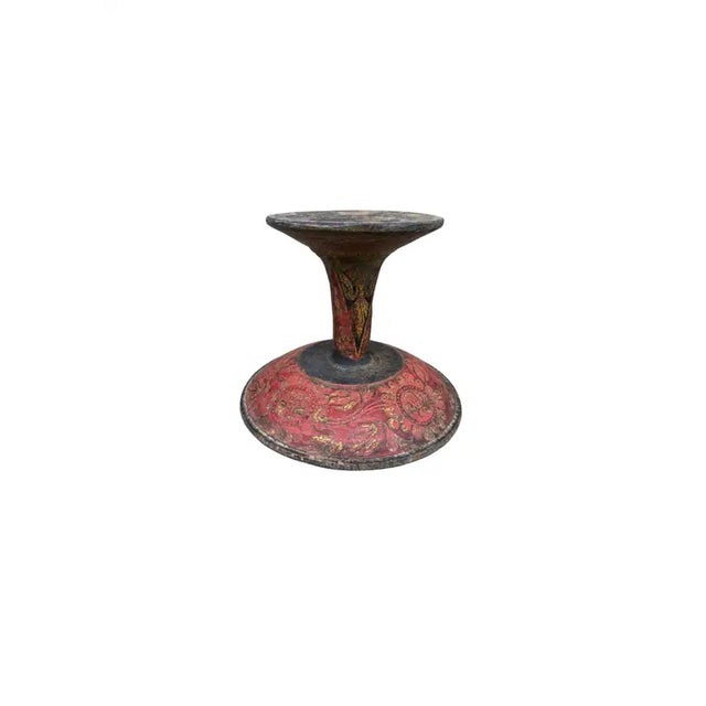 Folk Art Balinese Offering Tray / Bowl 'Dulang' With Floral Motif C. 1910 For Sale - Image 3 of 7