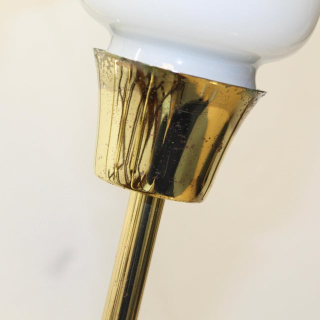 1980s Glass Calla Lilly Floor Lamp Murano | 5 Lights For Sale - Image 5 of 8