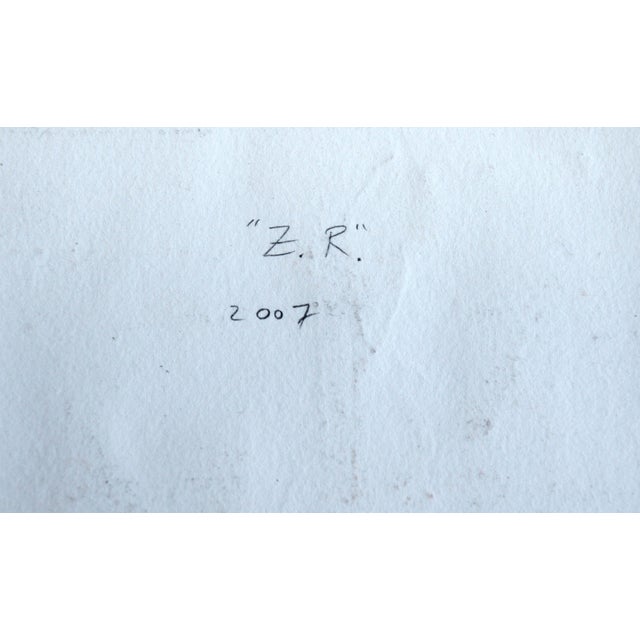 Paper "z.r." - Chine Colle Monoprint With Collage by Michael Pauker For Sale - Image 7 of 7