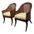 Regency Style Mahogany Bergère Chairs, Pair For Sale