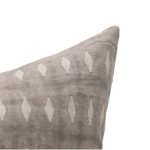 Not Yet Made - Made To Order Omji Handmade Block Printed Floral Thick Linen Throw Pillow Cover 26x26 Inch For Sale - Image 5 of 5