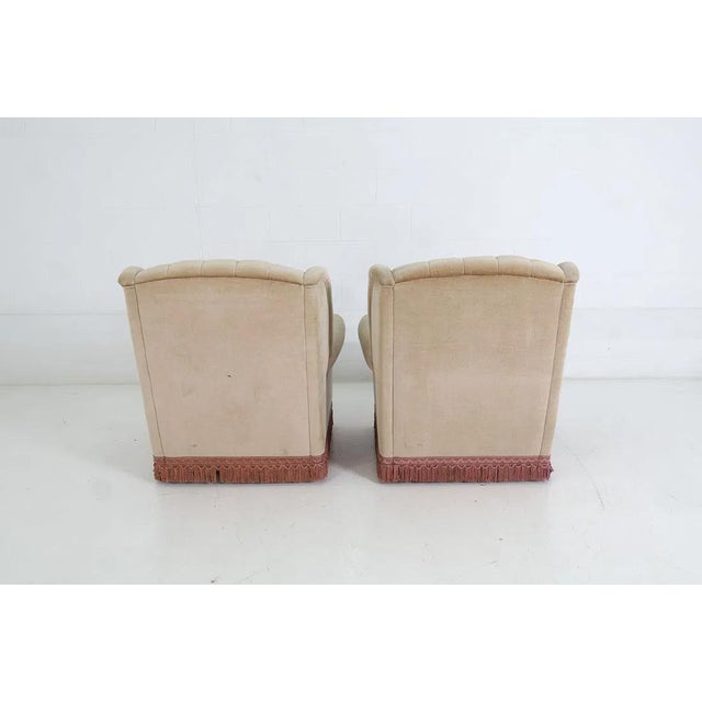 Danish Mohair Mid Century Modern Lounge Chairs For Sale - Image 4 of 12
