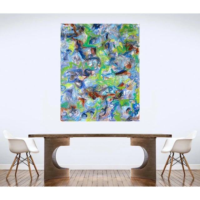 "Amazon" by Trixie Pitts Large Abstract Expressionist Oil Painting For Sale In Nashville - Image 6 of 12