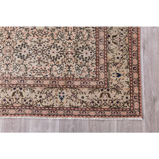 Textile Vintage Turkish Rug in Wool For Sale - Image 7 of 11