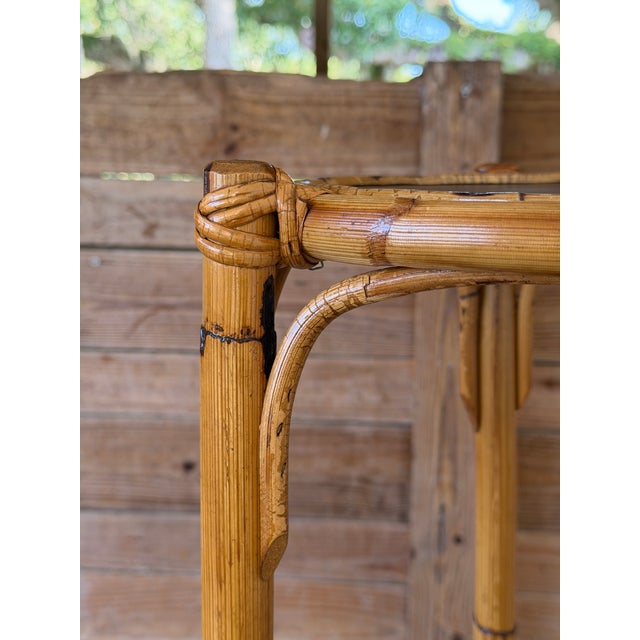Wood Pair of Victorian Rattan Three-Tier Plant Stands, Late 19th Century For Sale - Image 7 of 12