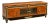 Luxury Walnut Burl & Gold Solid Wood Media Credenza / Floor Cabinet For Sale