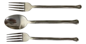 Gourmet Settings Exotique Platinum Stainless Flatware 3 Pieces