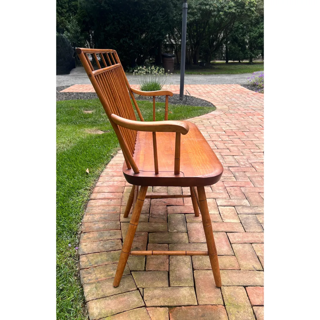 Vintage 1958 Hagerty Cohasset Colonial Bench, Birdcage Design