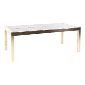 Mastercraft Mid Century Brass and Glass Dining Table
