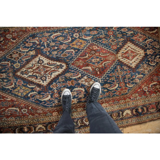 :: Triple center medallions in hook and latch relief detailing on the perimeter. Herati style serrated leaves covering...