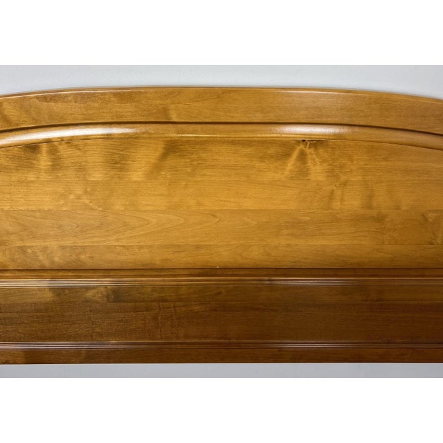 Gold Vintage French King Size Bed Frame with Carved Headboard For Sale - Image 8 of 12