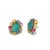 Baroque Bochic "Orient" Vintage Opal & Multi Fancy Sapphire Earrings 18K Gold&Silver For Sale - Image 3 of 18