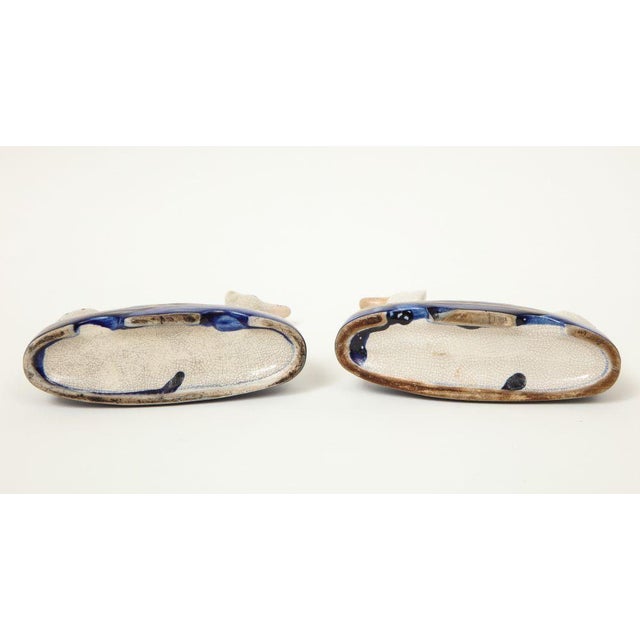 Late 19th Century Pair of Staffordshire Seated Dalmatian Inkwells For Sale - Image 5 of 10