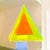 Seda Saar "Pyramid 2" Contemporary Fluorescent Wall Sculpture by Seda Saar For Sale - Image 4 of 8