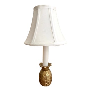1980s Brass Pineapple Task Lamp For Sale