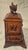 1880s Black Forest Carved Walnut Jewelry Box With Birds, Floral Relief, & Key For Sale - Image 4 of 15