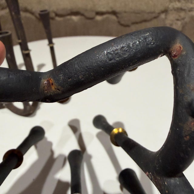 Rare Jens Quistgaard for Dansk Spider Candelabra Cast Iron Denmark For Sale - Image 15 of 16