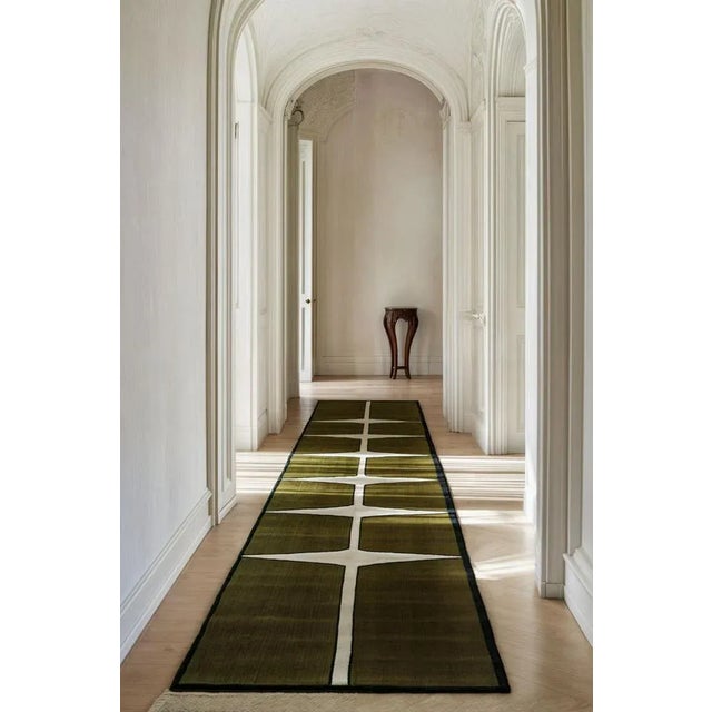 Vetiver Modern Rectangular Rug by Tapis Studio for Hommés Studio For Sale - Image 4 of 5