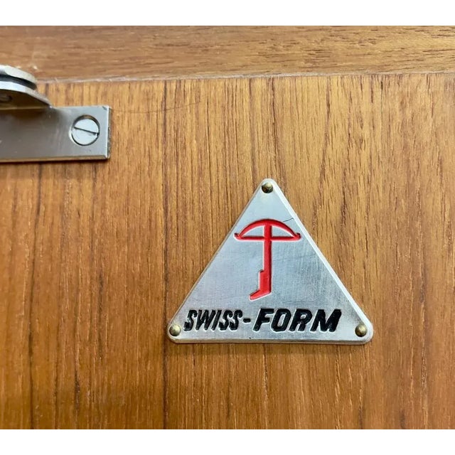 Swiss Form Corner Library, 1960s For Sale - Image 6 of 7