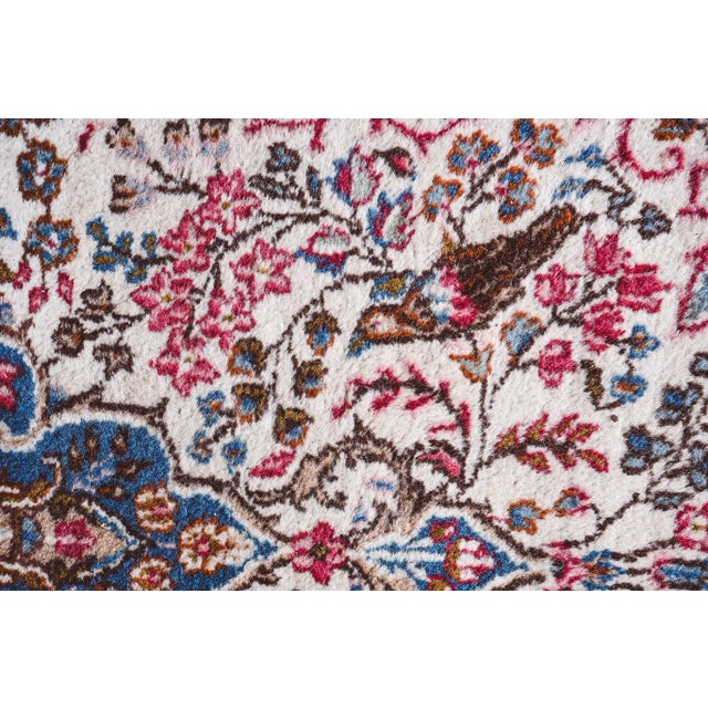 Textile Kirman Persian Wool Rug For Sale - Image 7 of 8