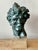 This highly dramatic vintage sculpture captures a classical heroic figure with powerful, expressionist intensity,...