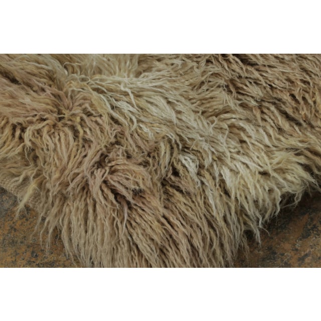 2010s Rug & Kilim’s Modern Extra-Long Shag Runner, Polychromatic Geometric Stripes For Sale - Image 5 of 6