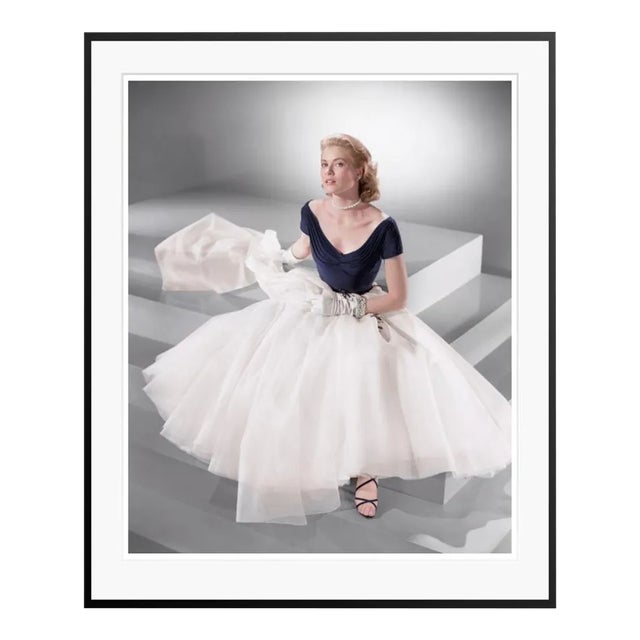 Grace Kelly: Classic Portrait of Elegance Black Framed Archival Pigment Print For Sale