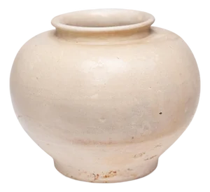 Chinese Petite Crème White Jar, C. 1850