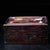 1990s Vintage Chinese Zitan Wood Box With Mother of Pearl & Gemstone Inlay - Twin Oxen Motif For Sale - Image 5 of 9