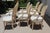1980s Vintage Italian Hollywood Regency Grotto Shell-Back Dining Chairs - Set of 8 For Sale - Image 9 of 18