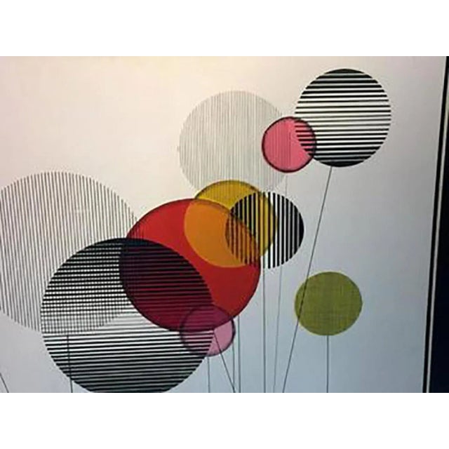 1970s 1970s Colorful Modernist Painting For Sale - Image 5 of 9