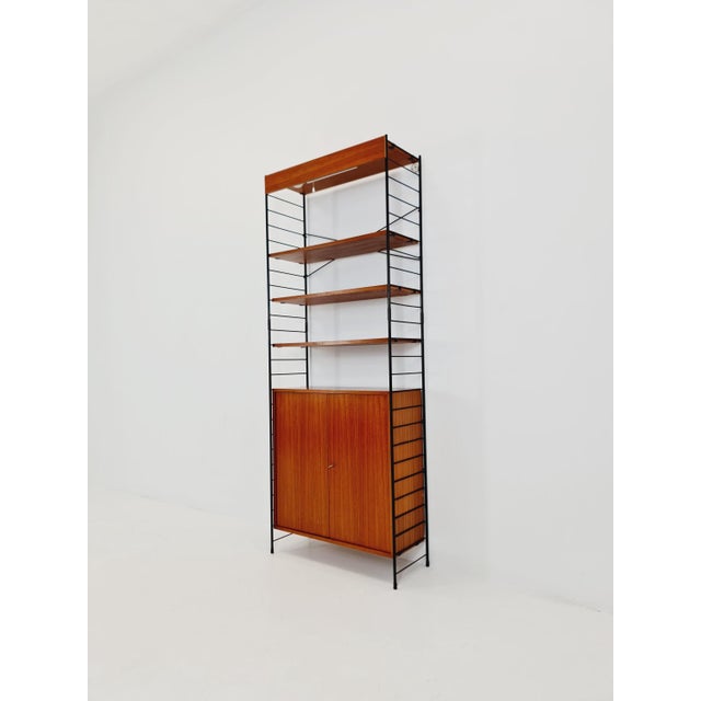 Free Standing String Shelf-System in Teak from WHB Germany, 1950s For Sale - Image 5 of 18