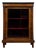 19th Century Victorian English Walnut Pier Cabinet Vitrine For Sale