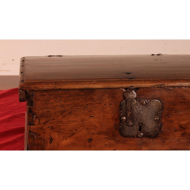 17th Century Walnut Box, Spain For Sale - Image 3 of 12