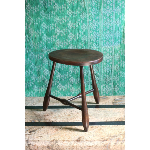 1950s Tripod Stool From Hale of Vermont For Sale - Image 10 of 10