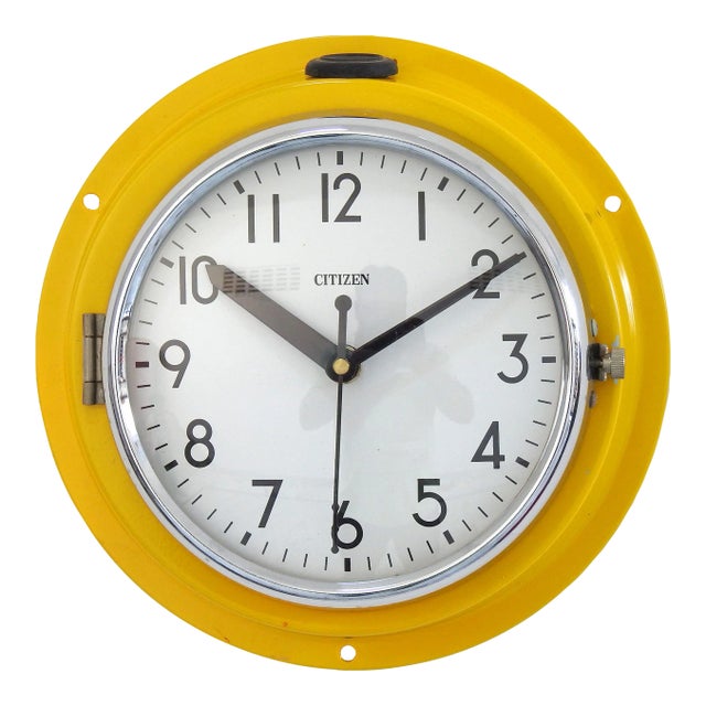 Maritime Citizen Ship's Wall Decor Clock - Made in Japan For Sale