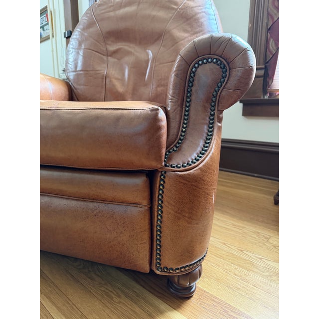 2000 - 2009 Bradington Young Leather Recliner For Sale - Image 5 of 11