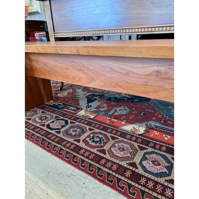 Hand Crafted Cherry Bench by Maine Master Woodworker For Sale - Image 15 of 15