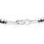 Black Rhodium over .925 Sterling Silver 1.0 Cttw Rose Cut Diamond Double-Link 7" Tennis Bracelet (Blue Color, I1-I2 Clarity) For Sale In New York - Image 6 of 7