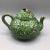 1970s Vintage Bordallo Pinheiro Basket Weave Holly Teapot & Lid For Sale - Image 5 of 13