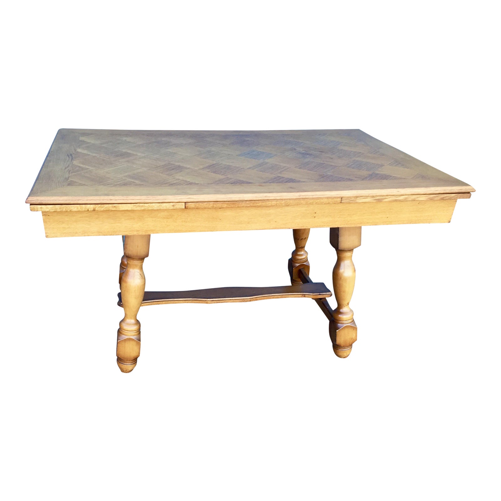 Golden Oak Extendable Dining Table Chairish