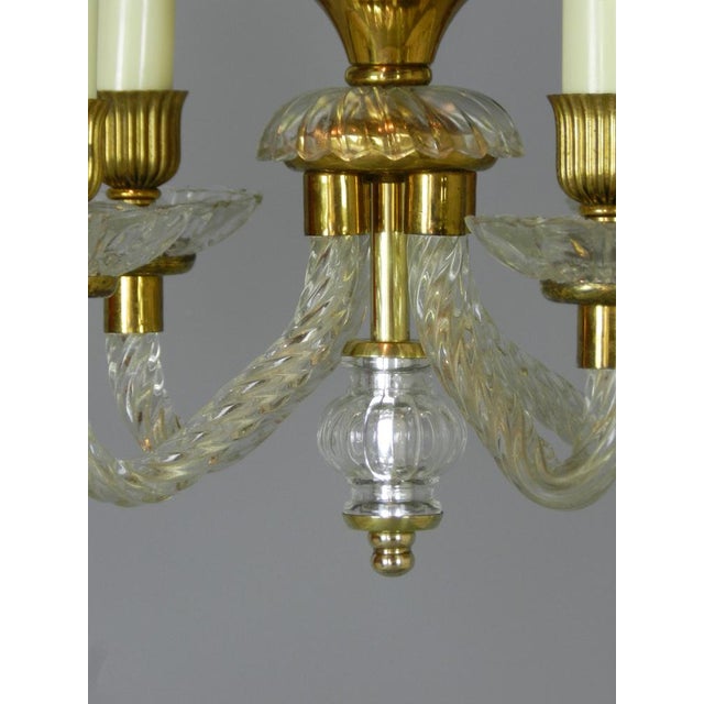 Mid-Century Modern Murano Glass Chandelier, 1950s For Sale - Image 3 of 11