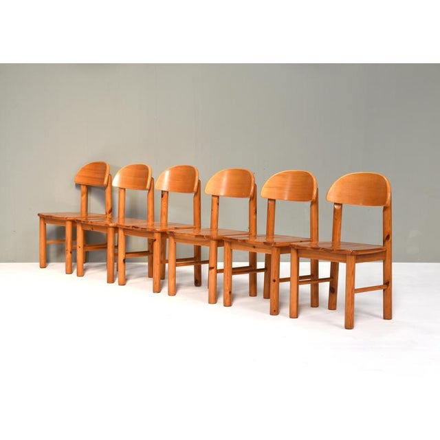 1970s Pinewood Dining Chairs by Rainer Daumiller for Effezeta / Hirtshals, 1970, Set of 6 For Sale - Image 5 of 18