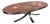 Coffee Table in Lava Stone, Ceramic and Steel by Jean Jaffeux, 1960s For Sale