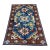 Blue Moroccan Art Deco Hand-Knotted Wool Rug - 7'5" X 4'2" For Sale