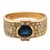 Contemporary Vintage Sapphire Diamond 18k Yellow Gold Ring, Size 6 For Sale - Image 3 of 6