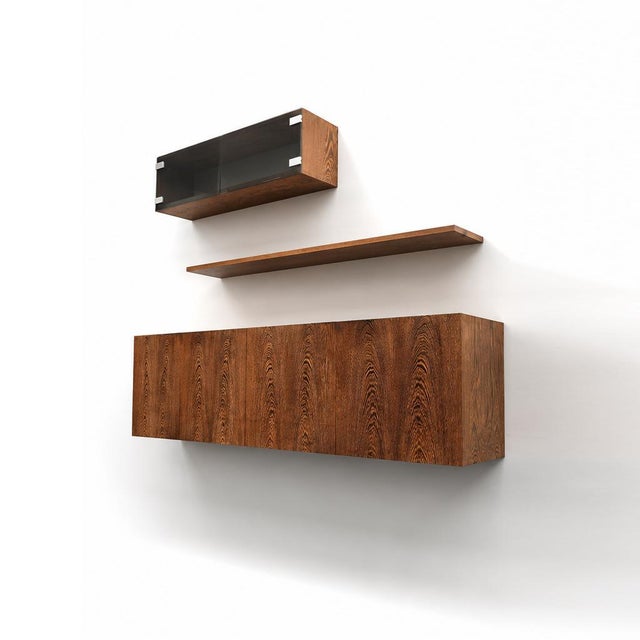 Vintage Wenge Wall-Mounted Sideboard by Banz Bord, 1970s For Sale - Image 18 of 18