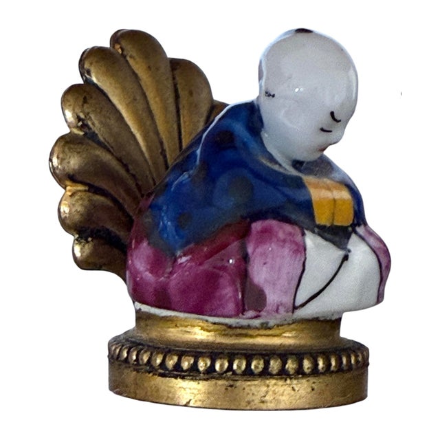 Antique French Chinoiserie Set/12 Placecard Holders For Sale - Image 4 of 9